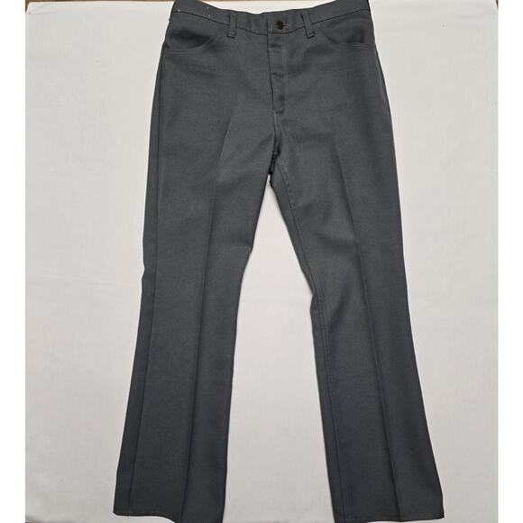 Vintage Wrangler Pants 34x32 Regular Fit 82682GY Talon Zip Rockabilly Retro 80s - Picture 1 of 14